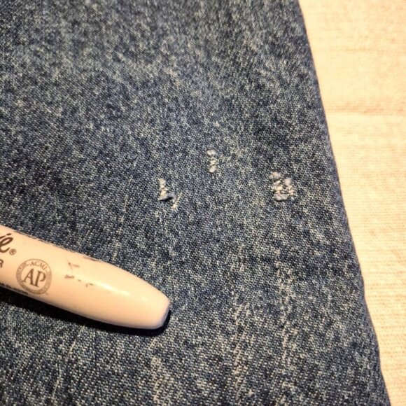 Carhartt men's size 40 x 30 plaid flannel lined jeans B172 DST relaxed Fit VGUC - Picture 3 of 9